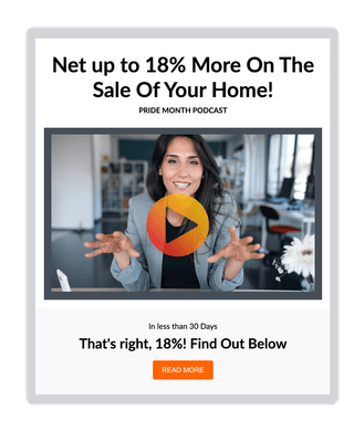 Video email campaign sent to a lead
